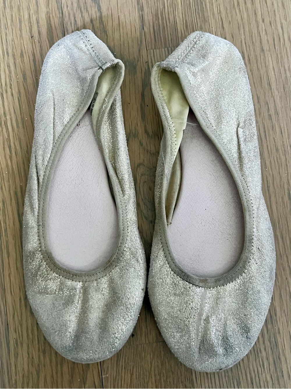 Ruby & Bloom Metallic Gold Ballet Flats. Size 1 1/2.